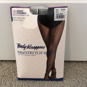 Small/medium black rhinestone fish nets